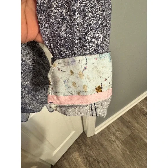 Eight X Mens Paisley Print Button Up Shirt 100 Percent Cotton Made in Turkey - Picture 3 of 6